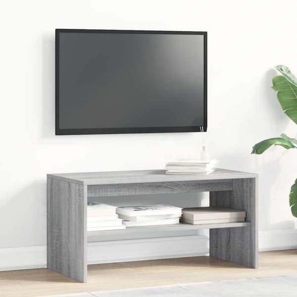 vidaXL tv-bord 80x40x40 cm konstrueret træ grå sonoma-eg
