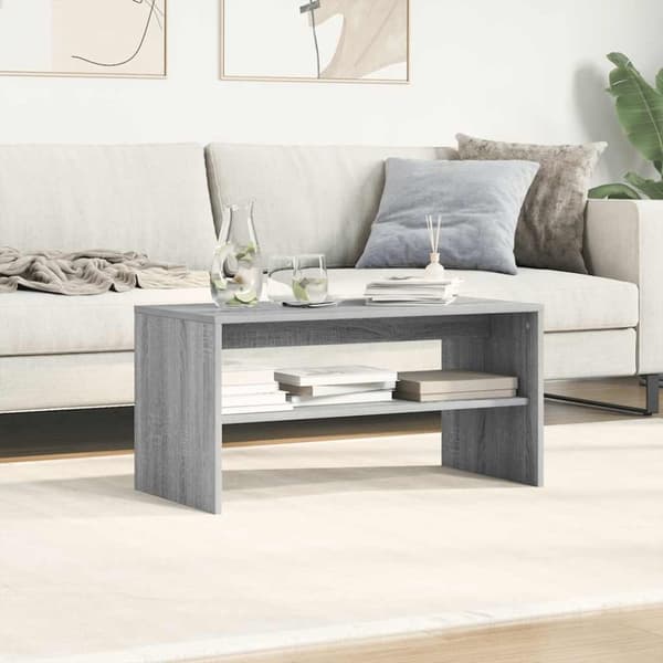 vidaXL tv-bord 80x40x40 cm konstrueret træ grå sonoma-eg