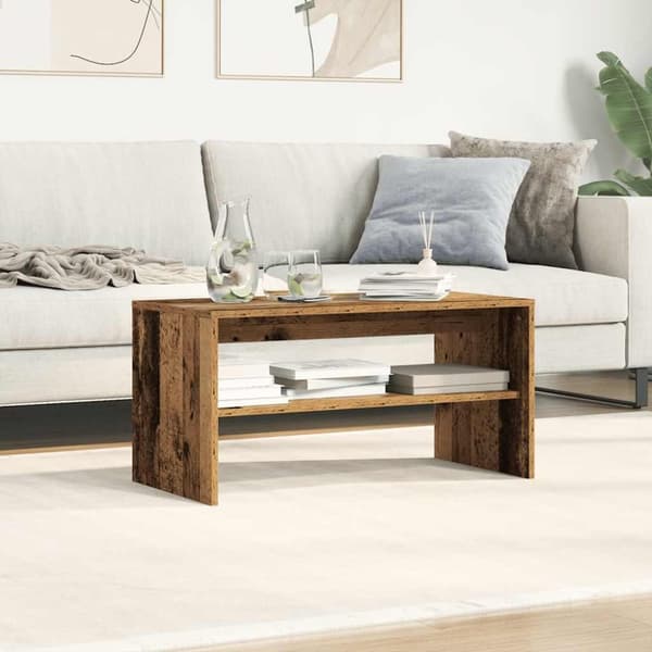 vidaXL tv-bord 80x40x40 cm konstrueret træ antikt træ