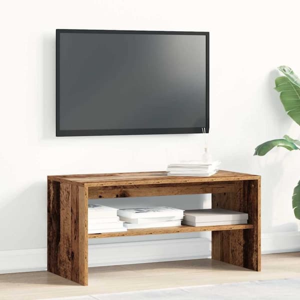 vidaXL tv-bord 80x40x40 cm konstrueret træ antikt træ