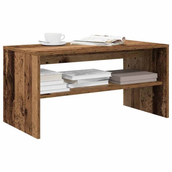 vidaXL tv-bord 80x40x40 cm konstrueret træ antikt træ
