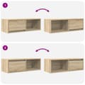 Pikkukuva 10 / 11: vidaXL TV-taso Sonoma-tammi 80x31x25,5 cm tekninen puu