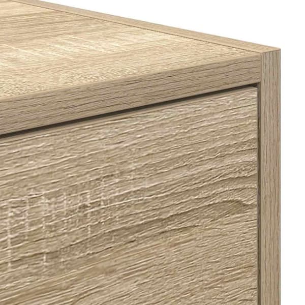 vidaXL TV-taso Sonoma-tammi 80x31x25,5 cm tekninen puu