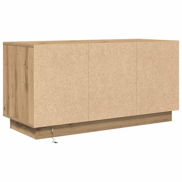 vidaXL TV-kaappi LED-valoilla käsityöläinen tammi 100x41x50 cm