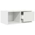 Miniatyrbilde 6 av 11: vidaXL TV-benker 2 stk hvit 60x31x25,5 cm konstruert tre