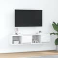 Miniatyrbilde 2 av 11: vidaXL TV-benker 2 stk hvit 60x31x25,5 cm konstruert tre