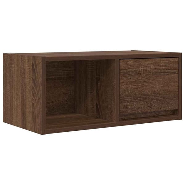 vidaXL TV-taso ruskea tammi 60x31x25,5 cm tekninen puu