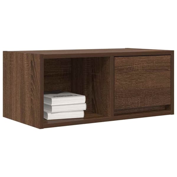 vidaXL TV-taso ruskea tammi 60x31x25,5 cm tekninen puu