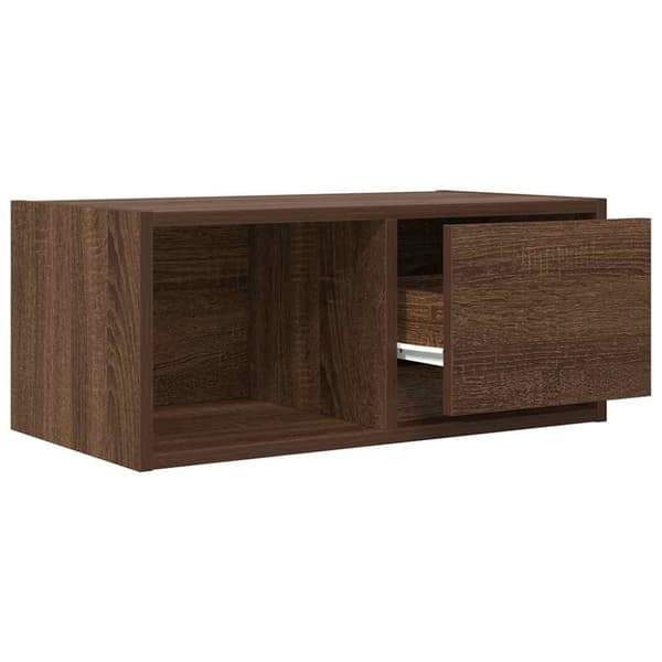 vidaXL TV-taso ruskea tammi 60x31x25,5 cm tekninen puu