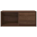 Pikkukuva 7 / 11: vidaXL TV-taso ruskea tammi 60x31x25,5 cm tekninen puu