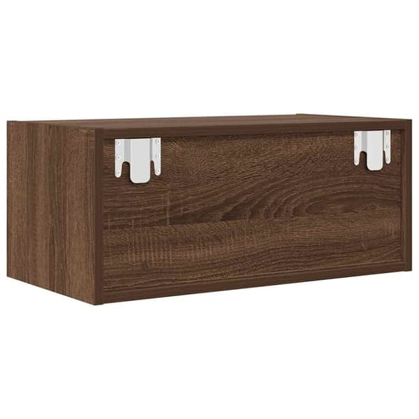 vidaXL TV-taso ruskea tammi 60x31x25,5 cm tekninen puu