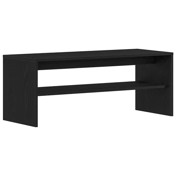 vidaXL TV-benk svart eik 100x40x40 cm konstruert tre