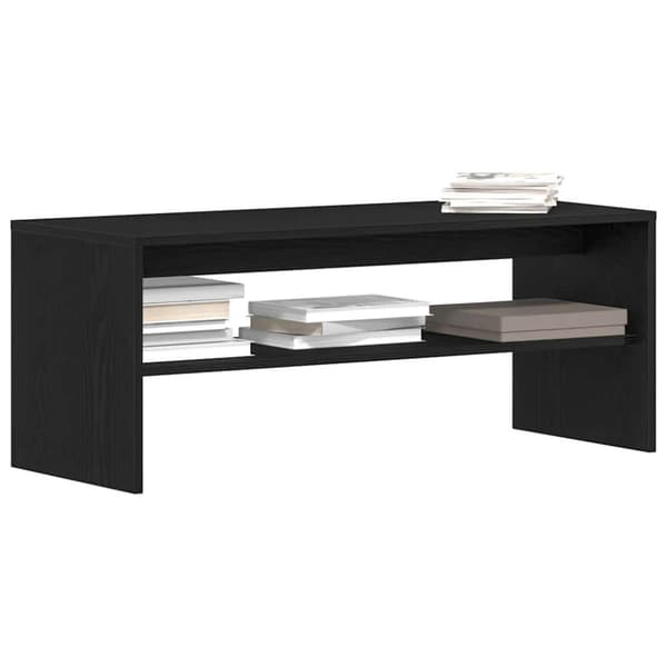 vidaXL TV-benk svart eik 100x40x40 cm konstruert tre
