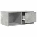 Miniatyrbilde 6 av 11: vidaXL TV-benker 2 stk betonggrå 60x31x25,5 cm konstruert tre