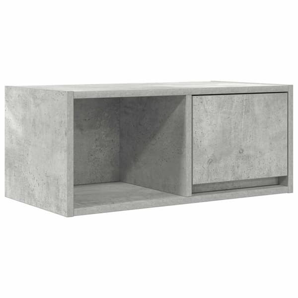 vidaXL TV-benker 2 stk betonggrå 60x31x25,5 cm konstruert tre