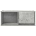Miniatyrbilde 8 av 11: vidaXL TV-benker 2 stk betonggrå 60x31x25,5 cm konstruert tre