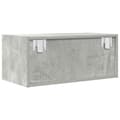 Miniatyrbilde 10 av 11: vidaXL TV-benker 2 stk betonggrå 60x31x25,5 cm konstruert tre