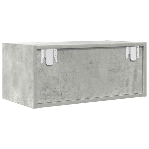 vidaXL TV-benker 2 stk betonggrå 60x31x25,5 cm konstruert tre