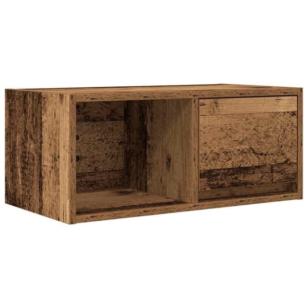 vidaXL TV-benk gammelt tre 60x31x25,5 cm konstruert tre