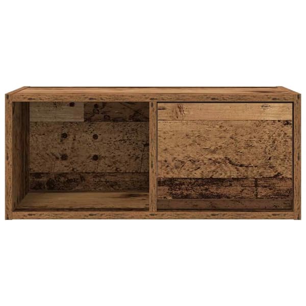 vidaXL TV-benk gammelt tre 60x31x25,5 cm konstruert tre