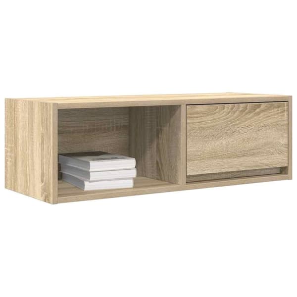 vidaXL tv-borde 2 stk. 80x31x25,5 cm konstrueret træ sonoma-eg