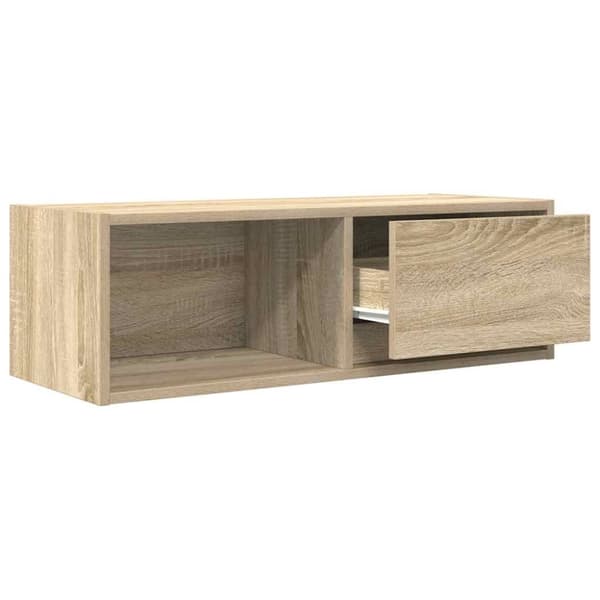 vidaXL tv-borde 2 stk. 80x31x25,5 cm konstrueret træ sonoma-eg