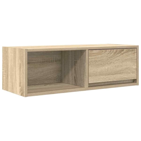 vidaXL tv-borde 2 stk. 80x31x25,5 cm konstrueret træ sonoma-eg