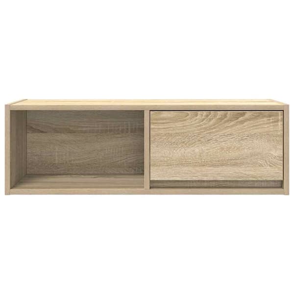 vidaXL tv-borde 2 stk. 80x31x25,5 cm konstrueret træ sonoma-eg