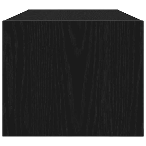vidaXL TV-benk svart eik 80x31x25,5 cm konstruert tre