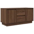 Miniatyrbilde 4 av 11: vidaXL TV-benk med LED-lys brun eik 100x41x50 cm
