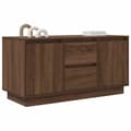 Miniatyrbilde 6 av 11: vidaXL TV-benk med LED-lys brun eik 100x41x50 cm