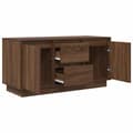 Miniatyrbilde 7 av 11: vidaXL TV-benk med LED-lys brun eik 100x41x50 cm