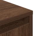 Miniatyrbilde 11 av 11: vidaXL TV-benk med LED-lys brun eik 100x41x50 cm