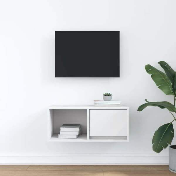 vidaXL TV-bänk vit 60x31x25,5 cm konstruerat trä