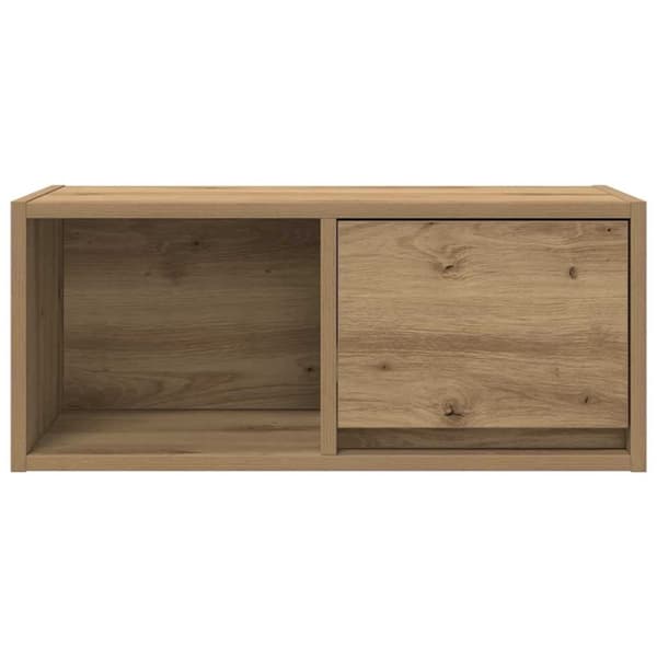 vidaXL TV-benk artisan eik 60x31x25,5 cm konstruert tre