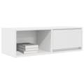 Miniatyrbilde 5 av 11: vidaXL TV-benker 2 stk hvit 80x31x25,5 cm konstruert tre