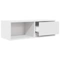 Miniatyrbilde 6 av 11: vidaXL TV-benker 2 stk hvit 80x31x25,5 cm konstruert tre