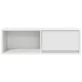Miniatyrbilde 8 av 11: vidaXL TV-benker 2 stk hvit 80x31x25,5 cm konstruert tre