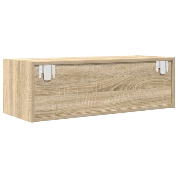 vidaXL TV-bänkar 2 st, Sonoma ek, 80x31x25,5 cm konstruerat trä