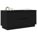 Miniatyrbild 6 av 11: vidaXL TV-bänk med LED-lampor svart ek 100x41x50 cm