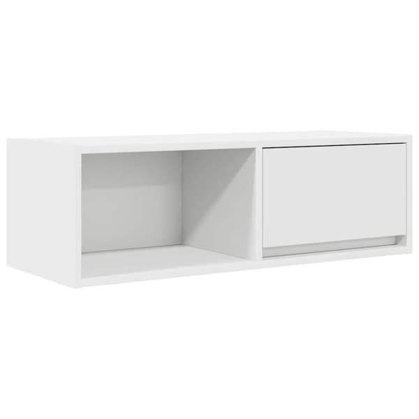 vidaXL TV-benk hvit 80x31x25,5 cm konstruert tre
