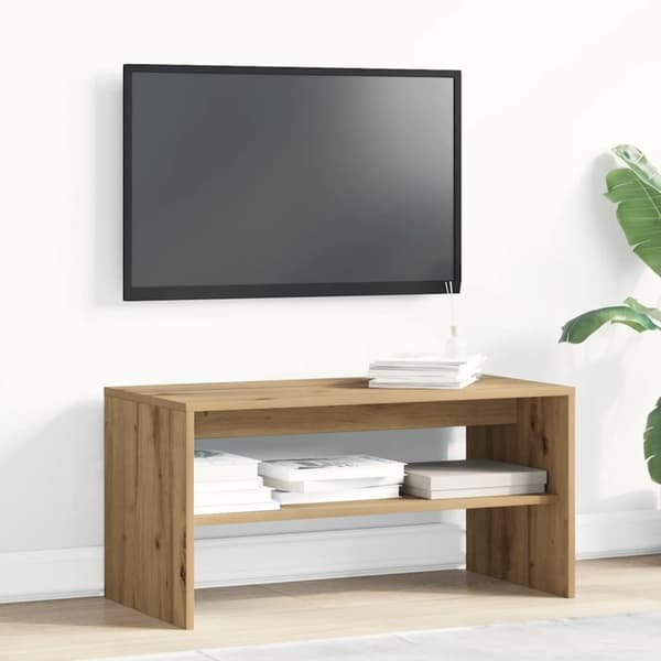 vidaXL TV-benk artisan eik 80x40x40 cm konstruert tre