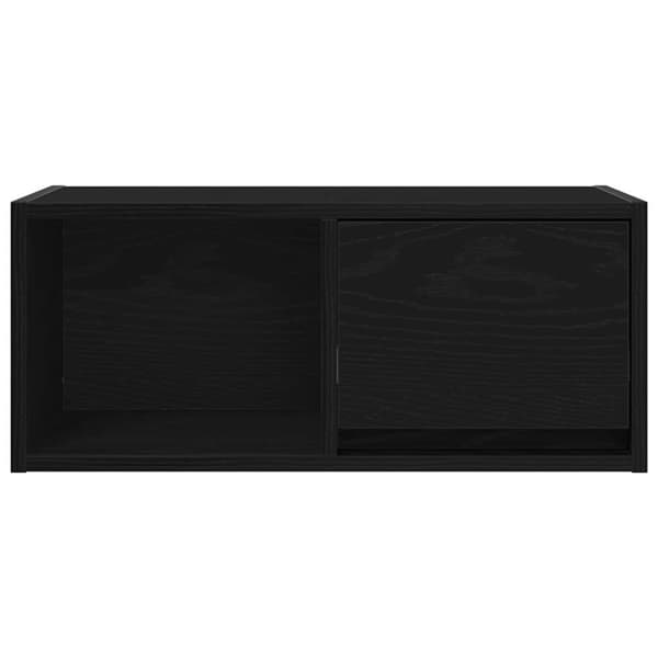 vidaXL TV-bänk svart ek 60x31x25,5 cm konstruerat trä
