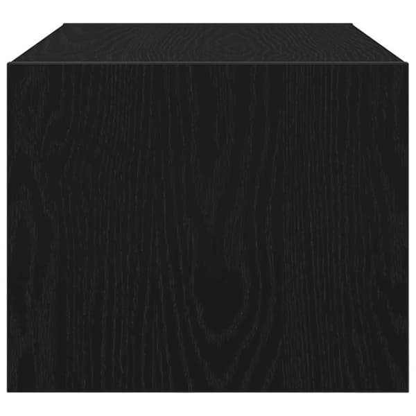 vidaXL TV-bänk svart ek 60x31x25,5 cm konstruerat trä