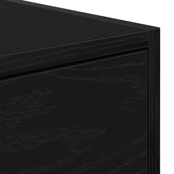 vidaXL TV-bänk svart ek 60x31x25,5 cm konstruerat trä