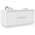 Miniatyrbild 6 av 11: vidaXL TV-bänk med LED-lampor vit 100x41x50 cm