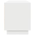 Miniatyrbild 9 av 11: vidaXL TV-bänk med LED-lampor vit 100x41x50 cm