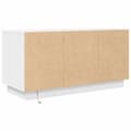 Miniatyrbild 10 av 11: vidaXL TV-bänk med LED-lampor vit 100x41x50 cm
