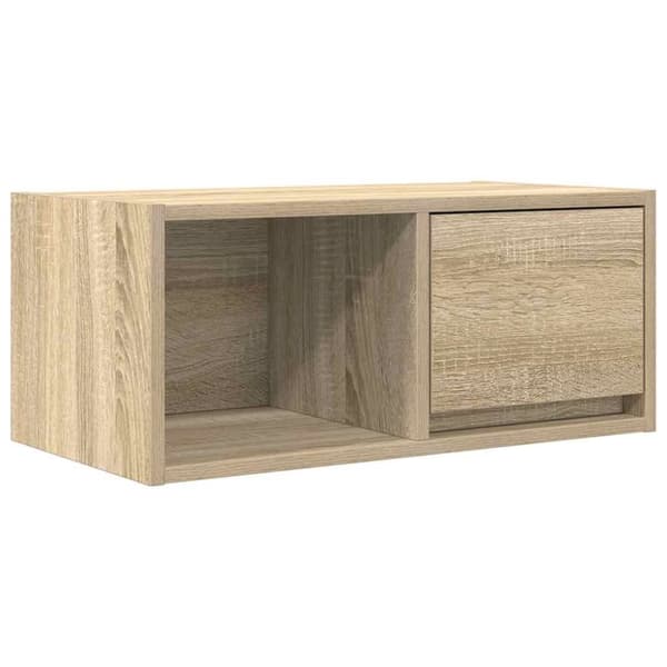 vidaXL TV-benker 2 stk sonoma eik 60x31x25,5 cm konstruert tre