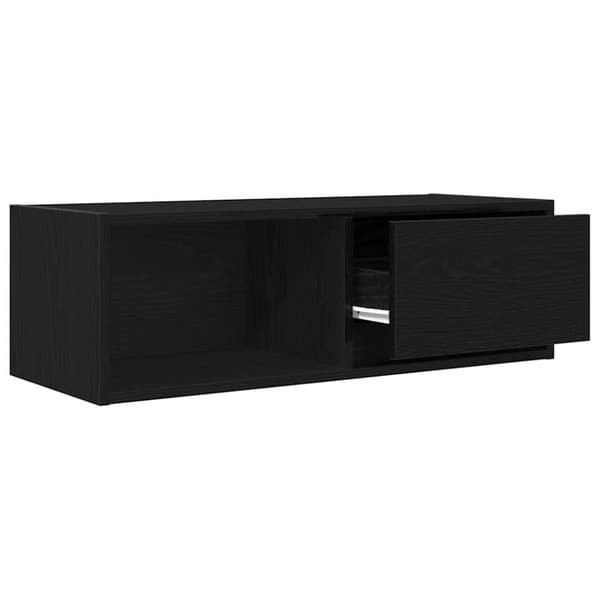 vidaXL TV-benker 2 stk svart eik 80x31x25,5 cm konstruert tre